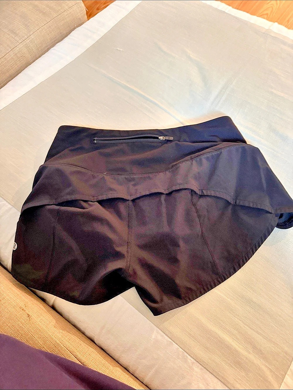 lululemon Track That Mid-Rise Lined Short 5" Black